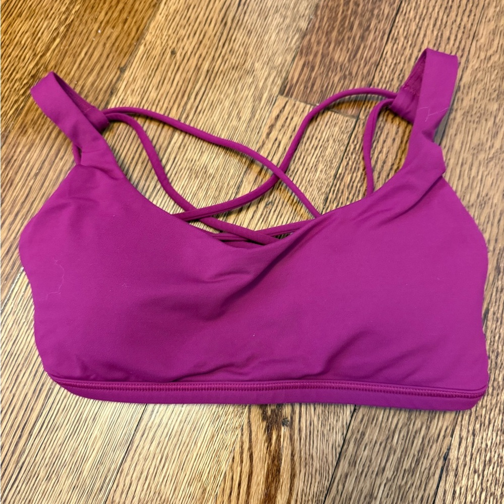 Lululemon magenta free to be wild bra